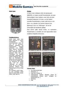 Mobile Spiele Produktbeschreibung Gladiator