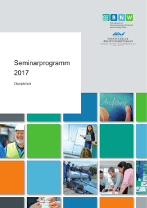 Seminarprogramm 2017 - Industrieller Arbeitgeberverband