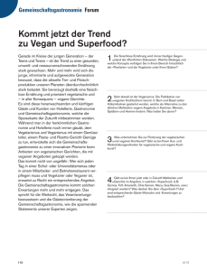 Kommt jetzt der Trend zu Vegan und Superfood?