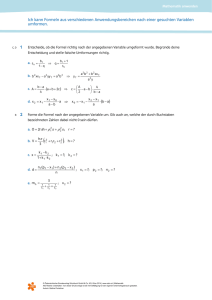 Ich kann Formeln aus verschiedenen Anwendungsbereichen nach