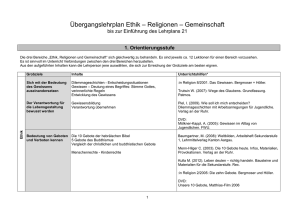 Übergangslehrplan ERG 1. OS