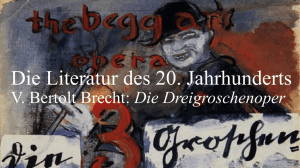 Die Literatur des 20. Jahrhunderts