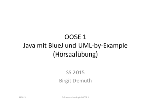 OOSE 1 Java mit BlueJ und UML-by