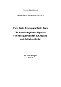 Vom Brain Drain zum Brain Gain - Friedrich-Ebert