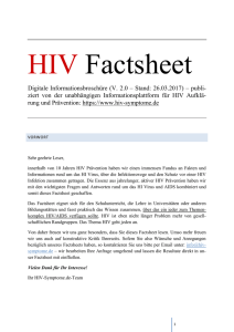 Digitale Informationsbroschüre (V. 2.0 – Stand - HIV