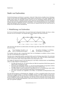 Statik von Fachwerken - Mathematikinformation