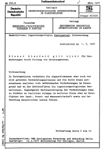 TGL 23985 Geologie. Ingenieurgeologische Untersuchungen in