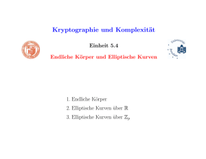 Kryptographie und Komplexität