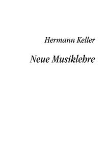 Neue Musiklehre - Notendienst Ingo Weber