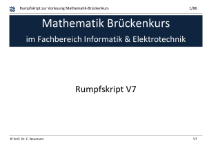 Rumpfskript zum Brückenkurs