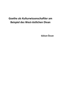 Goethe ein Kulturwissenschaftler