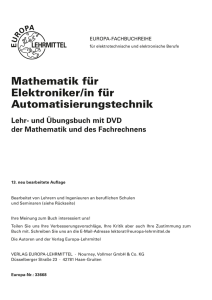 Mathematik für Elektroniker/in für Automatisierungstechnik