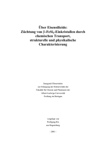 Über Eisensilicide: Züchtung von β-FeSi2