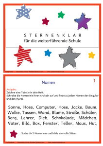 STERNENKLAR für die weiterführende Schule