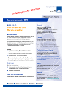 BWL 10.7 - VWA München