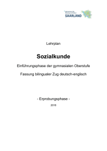 Sozialkunde bilingual deutsch-englisch