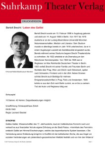 Bertolt Brecht / Leben des Galilei