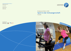 Sport in der Schwangerschaft - Materialien