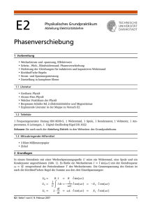 Phasenverschiebung - TU Darmstadt