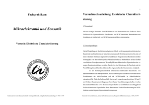 Elektrische Charakterisierung