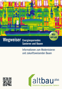 Wegweiser Energiesparendes Sanieren und Bauen Informationen