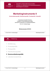 Marketinginstrumente II