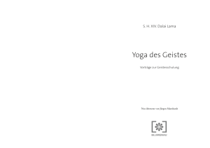 Yoga des Geistes - Edition Blumenau