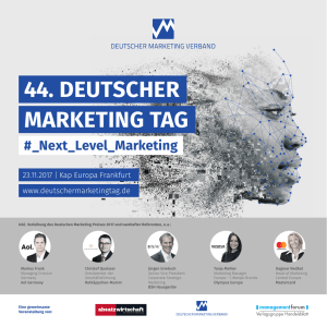 MF DMT 2017 VA 6S.indd - Deutscher Marketing Tag