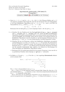 Algorithmische Mathematik I (WS 2016/17) - Otto-von