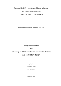 Prof. Dr. Wollenberg Larynxkarzinom im Wa