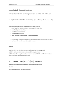 Kurvendiskussionen (mit Integral)