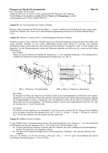 Übungen zur Physik III (Atomphysik) Blatt 01