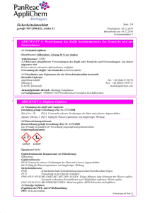 Sicherheitsdatenblatt