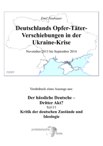 Deutschlands Opfer-Täter- Verschiebungen in der Ukraine