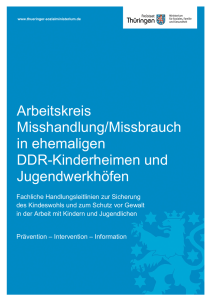 Arbeitskreis Misshandlung/Missbrauch in ehemaligen DDR