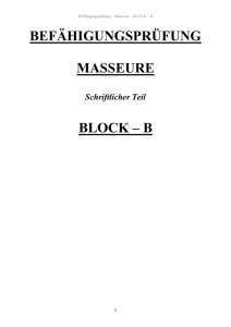 befähigungsprüfung masseure block – b