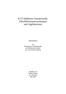 II-VI Halbleiter-Nanokristalle