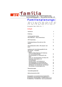 Verhütungsmittel Update