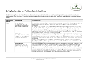 EcoTopTen Technisches Glossar für Fahrräder und Elektrofahrräder