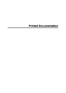 Printed Documentation