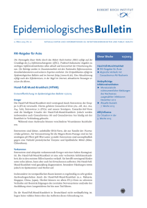 Epidemiologisches Bulletin 10/2013