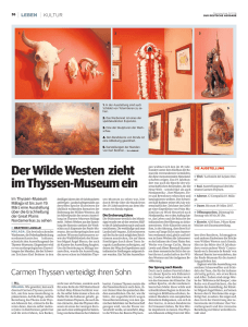 Der Wilde Westen zieht im Thyssen-Museum ein