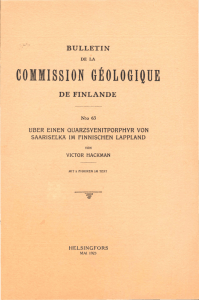 COMMISSION GEOLOGIQUE
