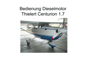 Bedienung Dieselmotor Thielert Centurion 1.7