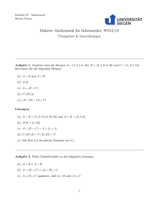 Diskrete Mathematik für Informatiker, WS12/13