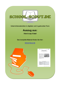 How to say it best - School