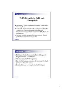 Teil 3: Europäische Geld