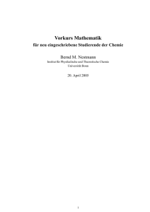 a+x - Institut für Physikalische und Theoretische Chemie