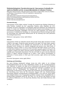 Molekularbiologische Charakterisierung der Lipoxygenase