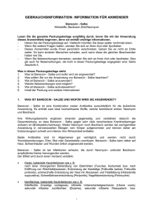 gebrauchsinformation: information für anwender